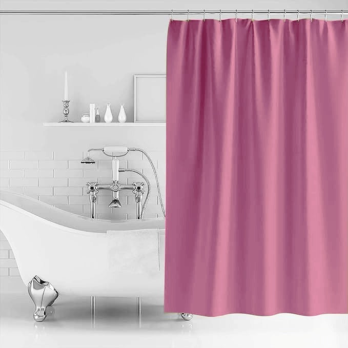 1 PC Waterproof Shower Curtain3768-Pink Curtains Apricot