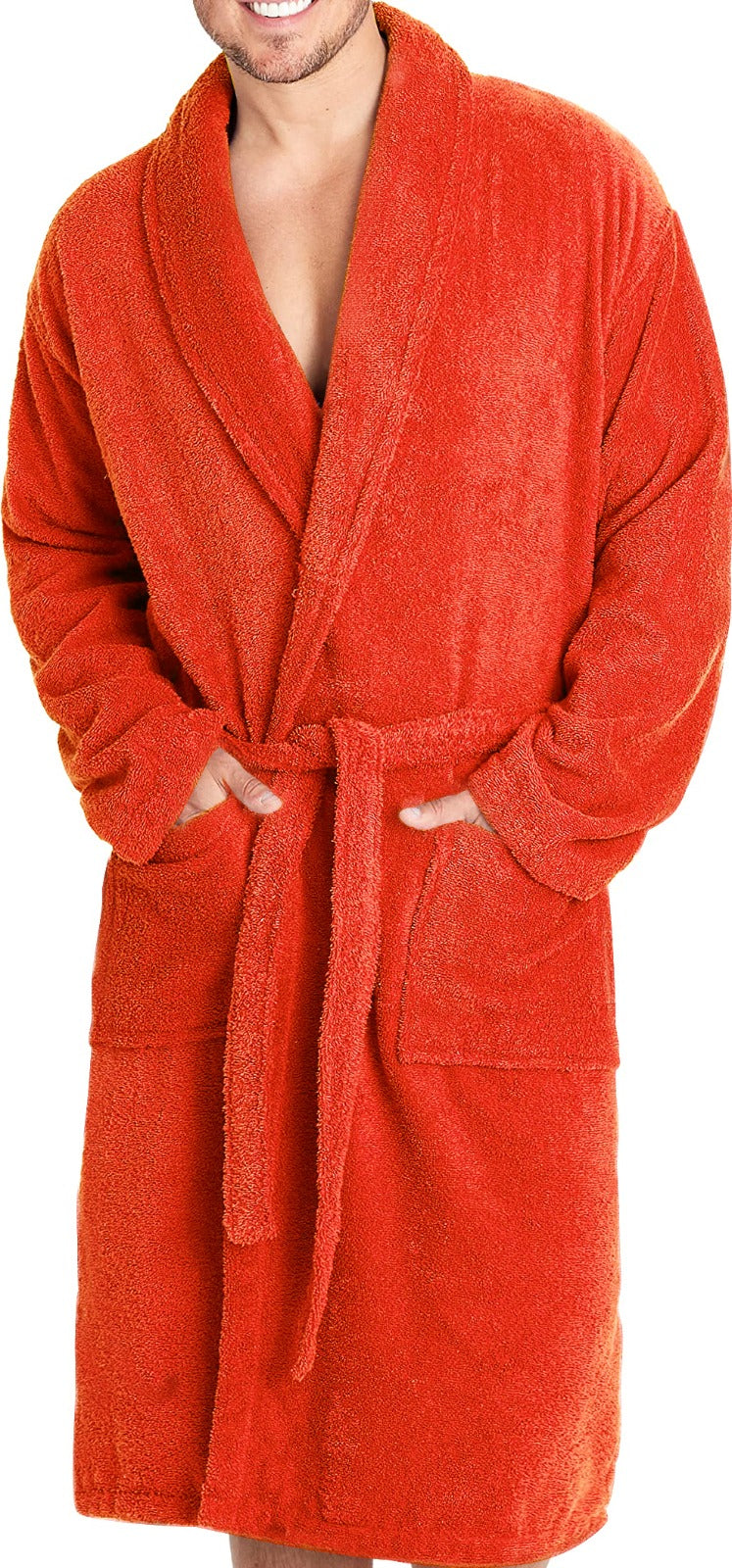 100% Cotton Bathrobe -Slush Bath Linen Apricot