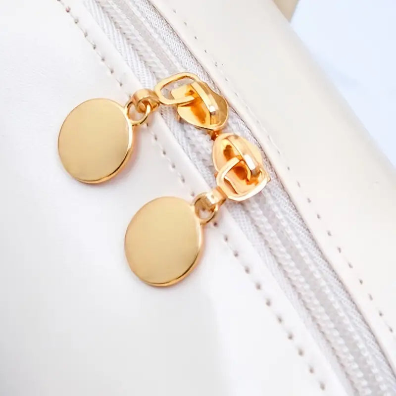 1PC Women's Faux Leather Cosmetic Bag(SA2405-139) Ladies Bag Apricot
