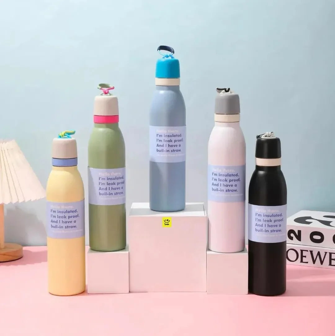 Candy Color Insulated Water Bottle (SA2510-152) Apricot