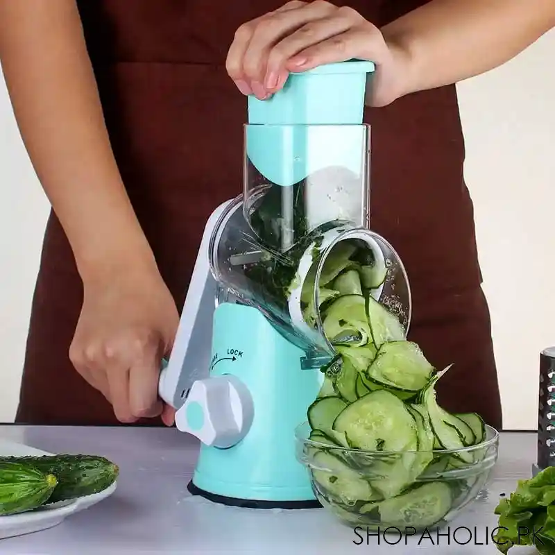 Vegetable Slicer with 3 Interchangeable Blades (SA2510-021)BLUE Spice and sugar Jar Apricot