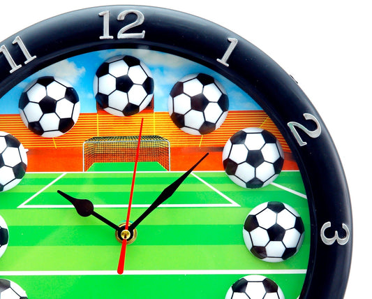 30CM Wall Clock-5673FootBall(SA2405-182) Clock Apricot