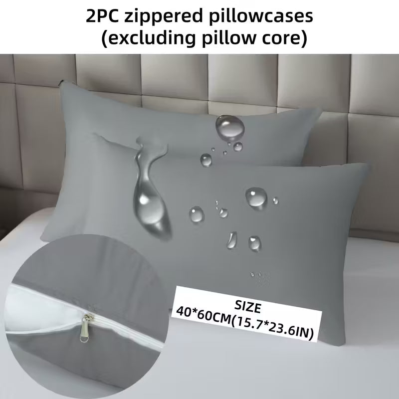 100% Water Repellent Pillow-Grey Protectors Apricot