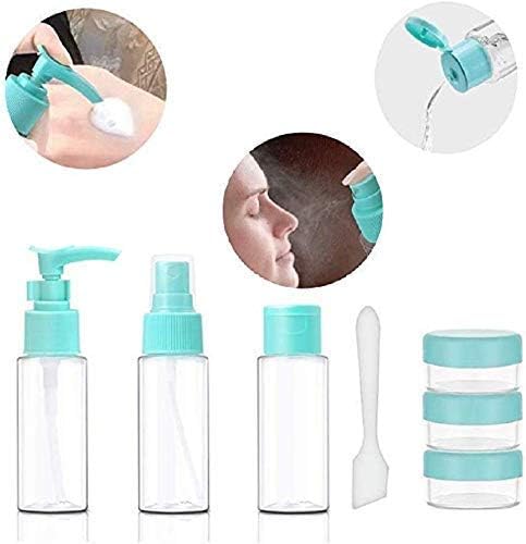 7PCs BPA Free Portable Toiletry Containers Set-(SA2405-171) Cosmetic Pouches Apricot