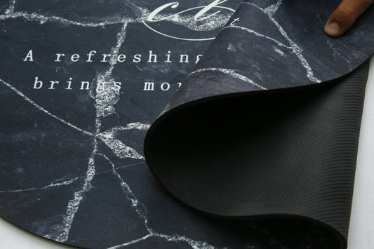 Water Absorbent Anti slip Bath mat-Bean(D/Grey) Bath Mats Apricot