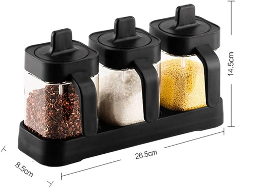 4 PCs Spice And Sugar Jar-(5332) Spice and sugar Jar Apricot