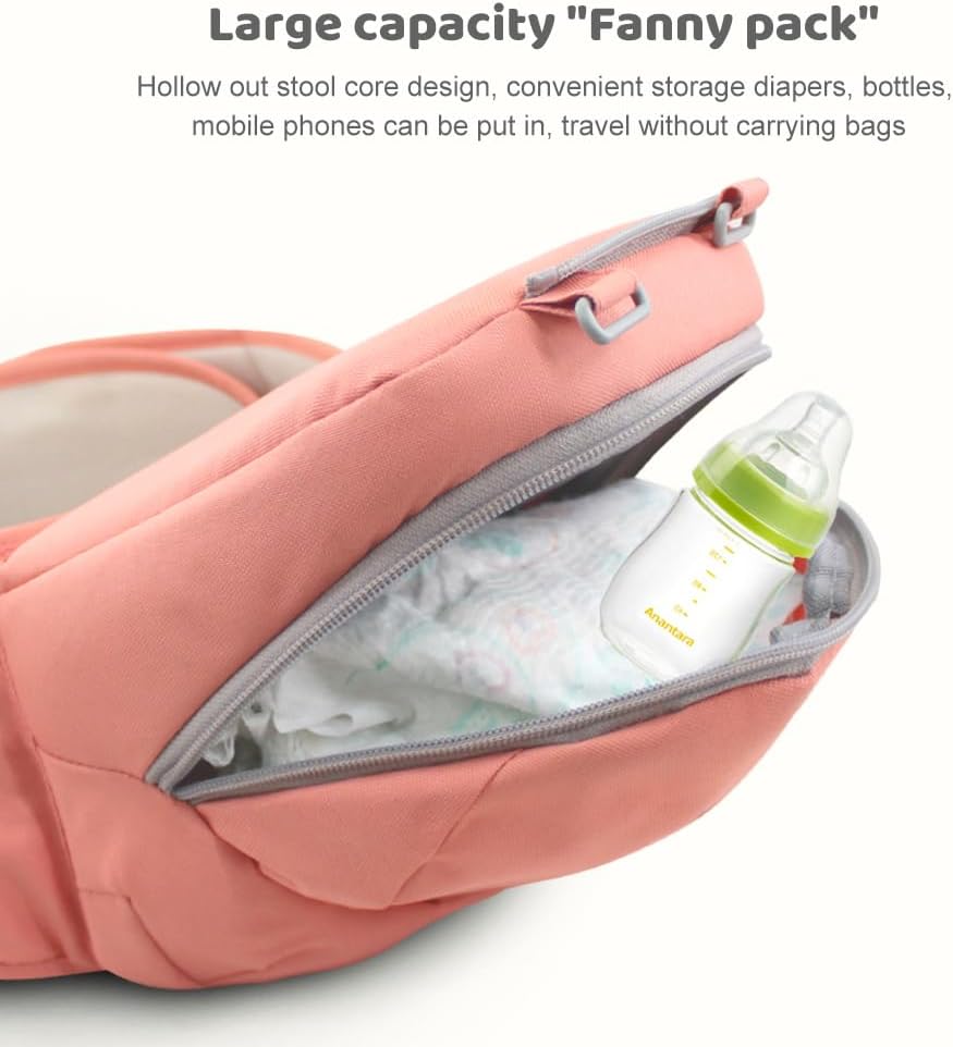 Multifunctional Baby Carrier for Newborn to Toddlers-SA2408-181(PINK) Blankets Apricot