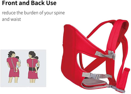 4-in-1 Baby Carrier Bag Adjustable with Comfortable Head Support & Buckle Straps-SA2408-276 Blankets Apricot