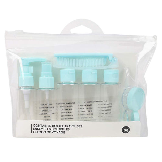 10PCs BPA Free Portable Toiletry Containers Set-Blue(SA2405-173) Cosmetic Pouches Apricot