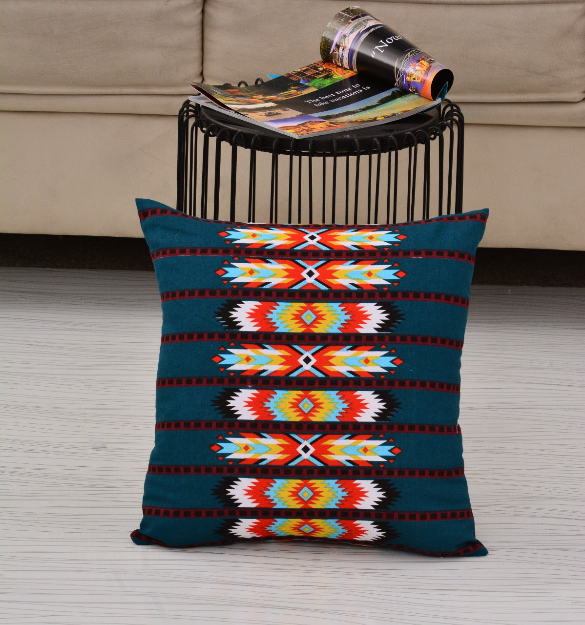 6 PCs Digital Printed Duck Cushions-Himba cushions Apricot
