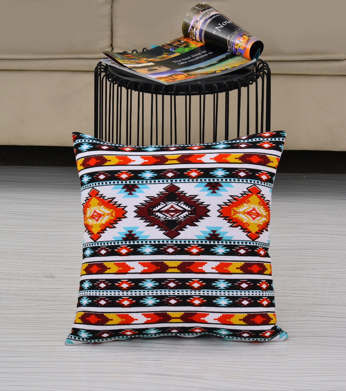 6 PCs Digital Printed Duck Cushions-Himba cushions Apricot