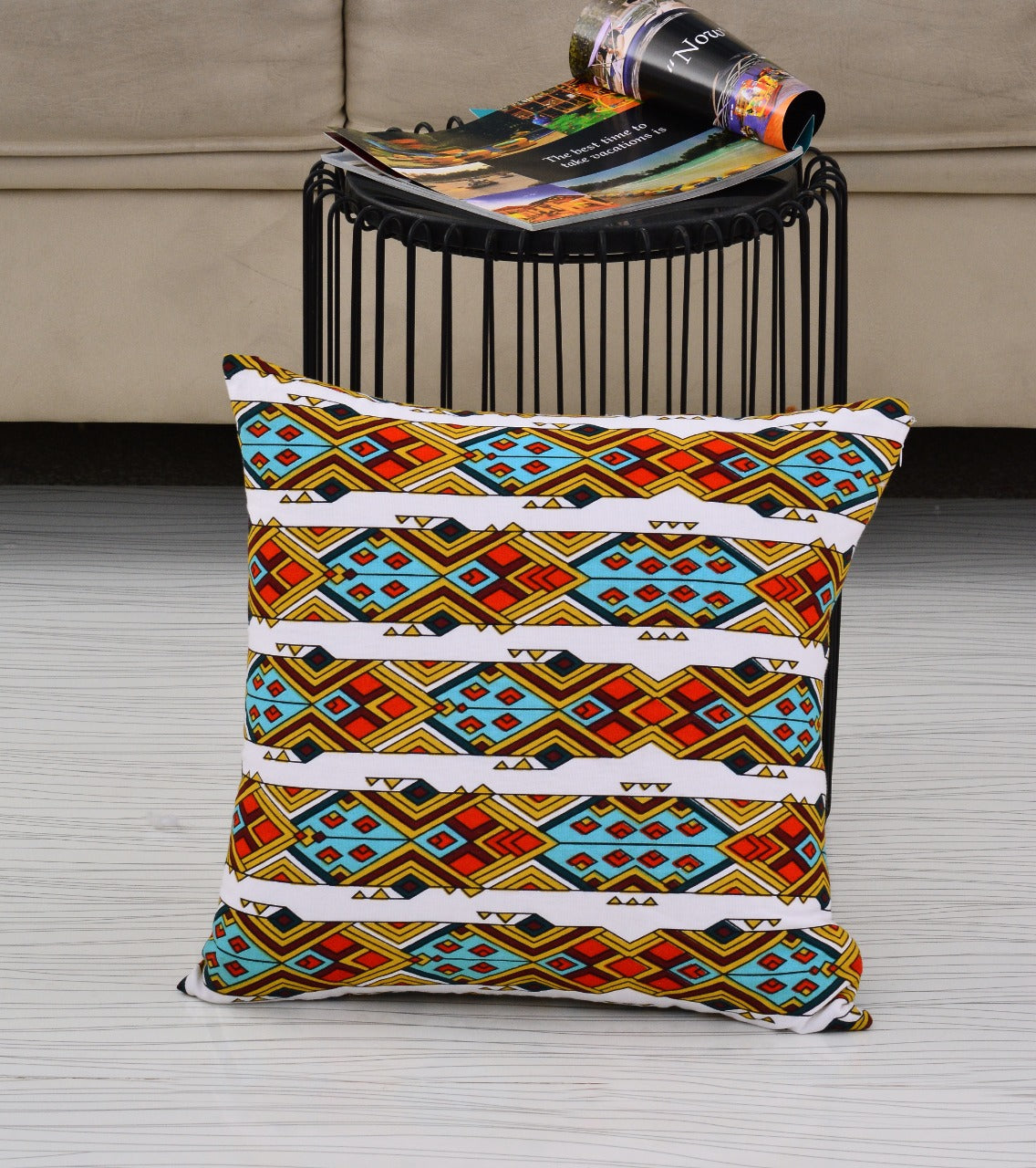6 PCs Digital Printed Duck Cushions-Himba cushions Apricot