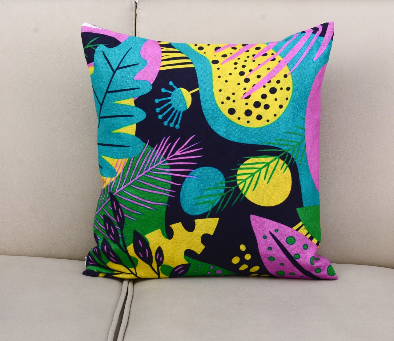 6 PCs Leopards Digital Printed Duck Cushions cushions Apricot