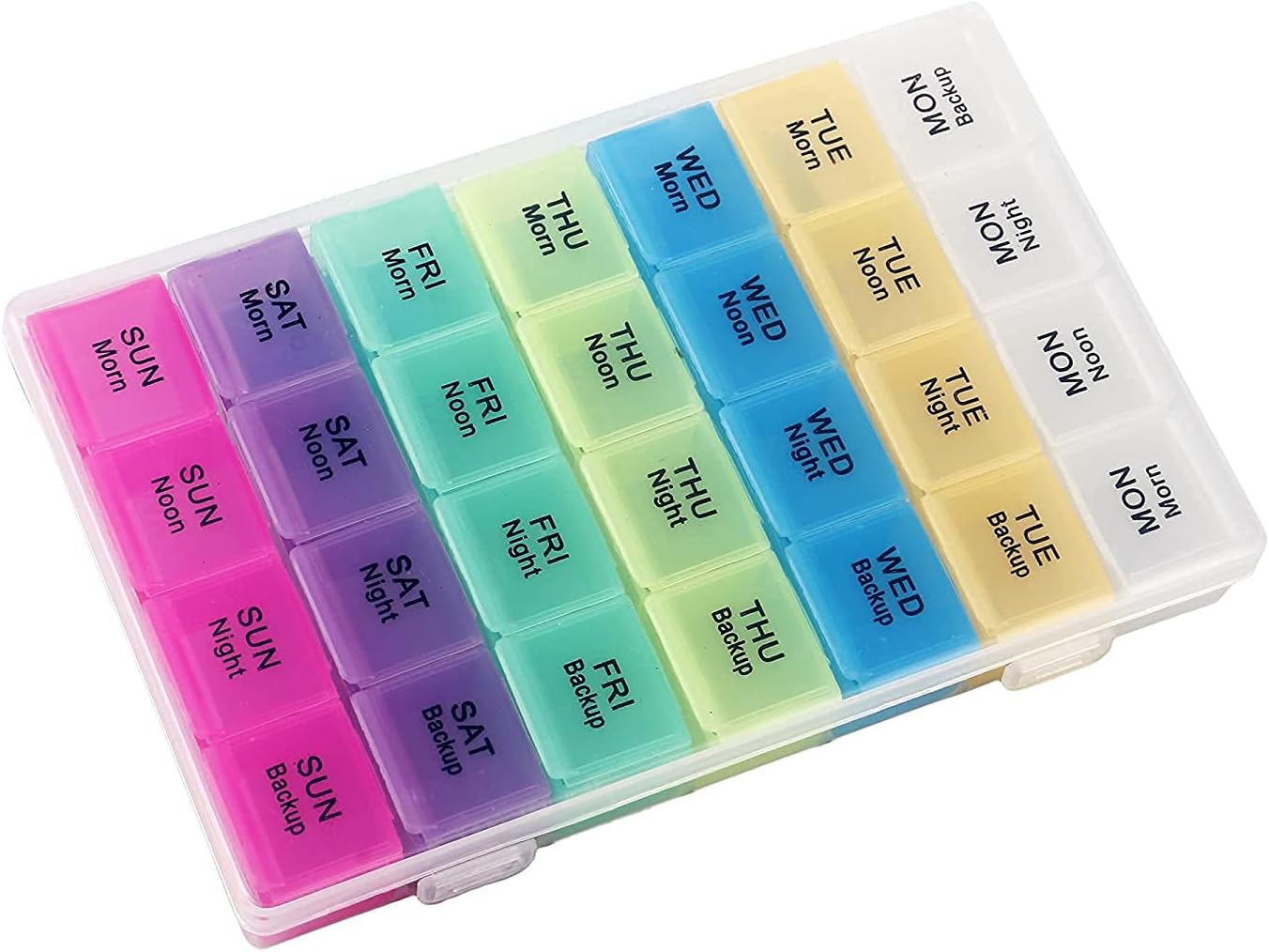 28 Grids Pill Container Pill Box Holder-SA2408-198 Pillboxes Apricot