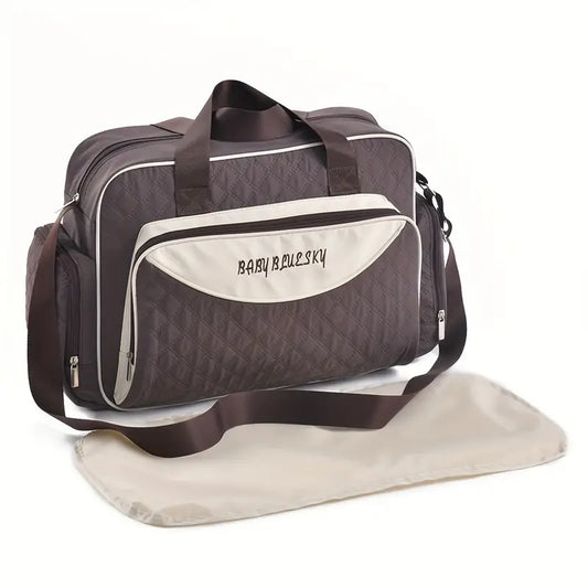 Multi function Mommy Bag with Large Capacity-SA2408-272(Brown) Blankets Apricot