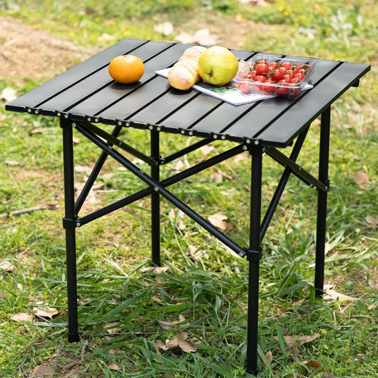 Folding Aluminum Table(SA2405-15)-Black Apricot