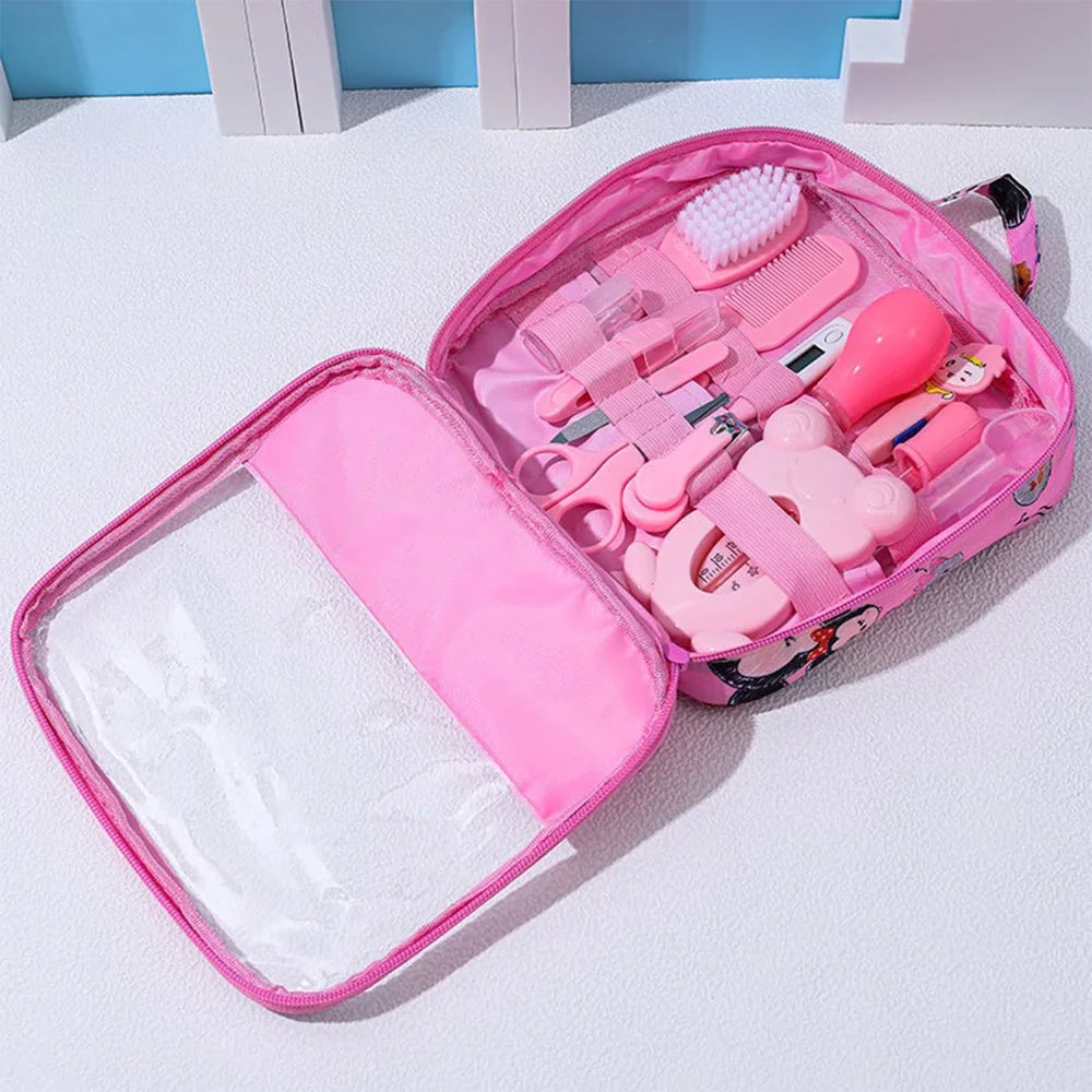 13Pcs Newborn Baby Care Kit-SA2408-180 Blankets Apricot