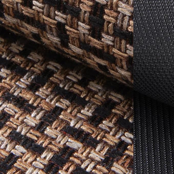 Anti-Slip Door Mat 5772 - Texture Black Door Mats Apricot