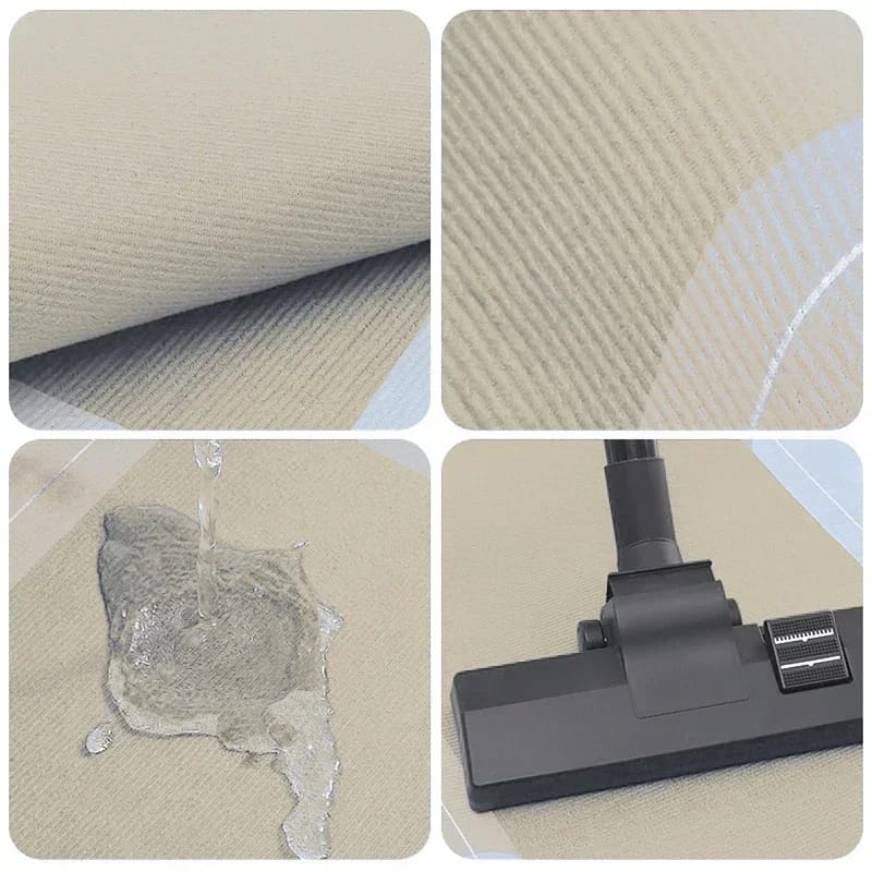 Anti Slip Dish Drying Mat-5758Black with Golden Border Rugs Apricot