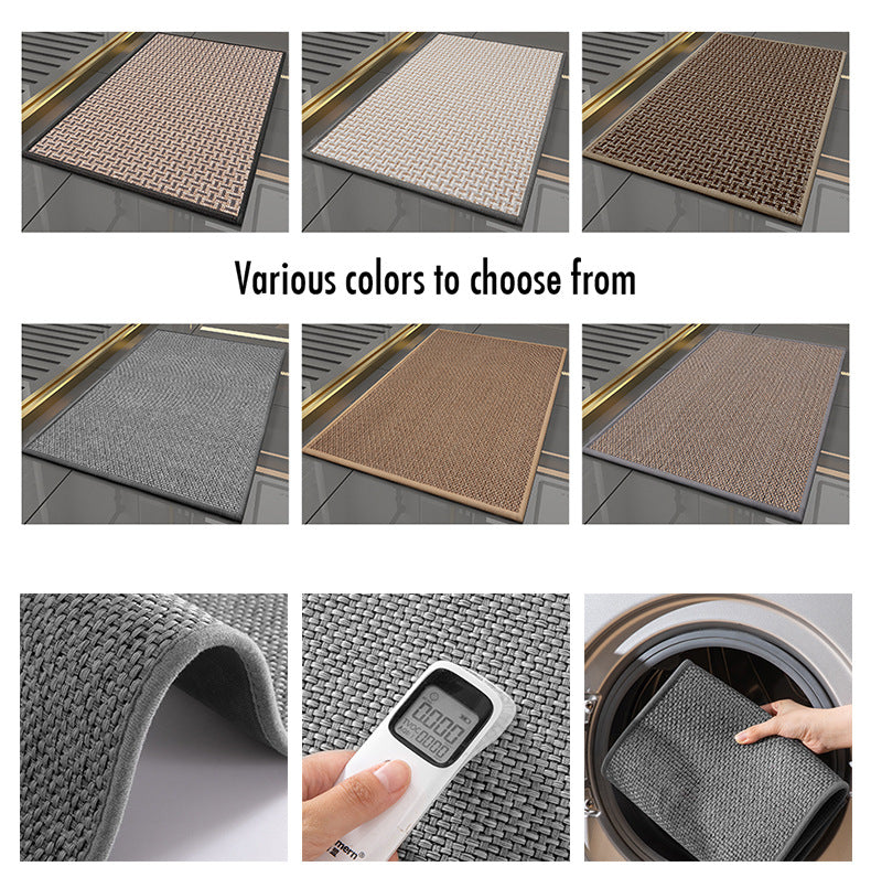 Anti-Slip Door Mat 5773 -Texture Grey Door Mats Apricot