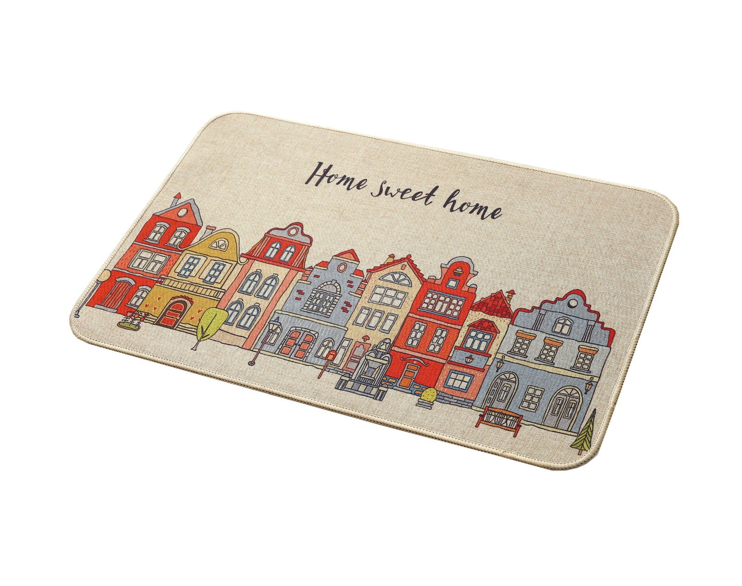 Anti-Slip Door Mat(311)-5410Home Sweet Home Door Mats Apricot
