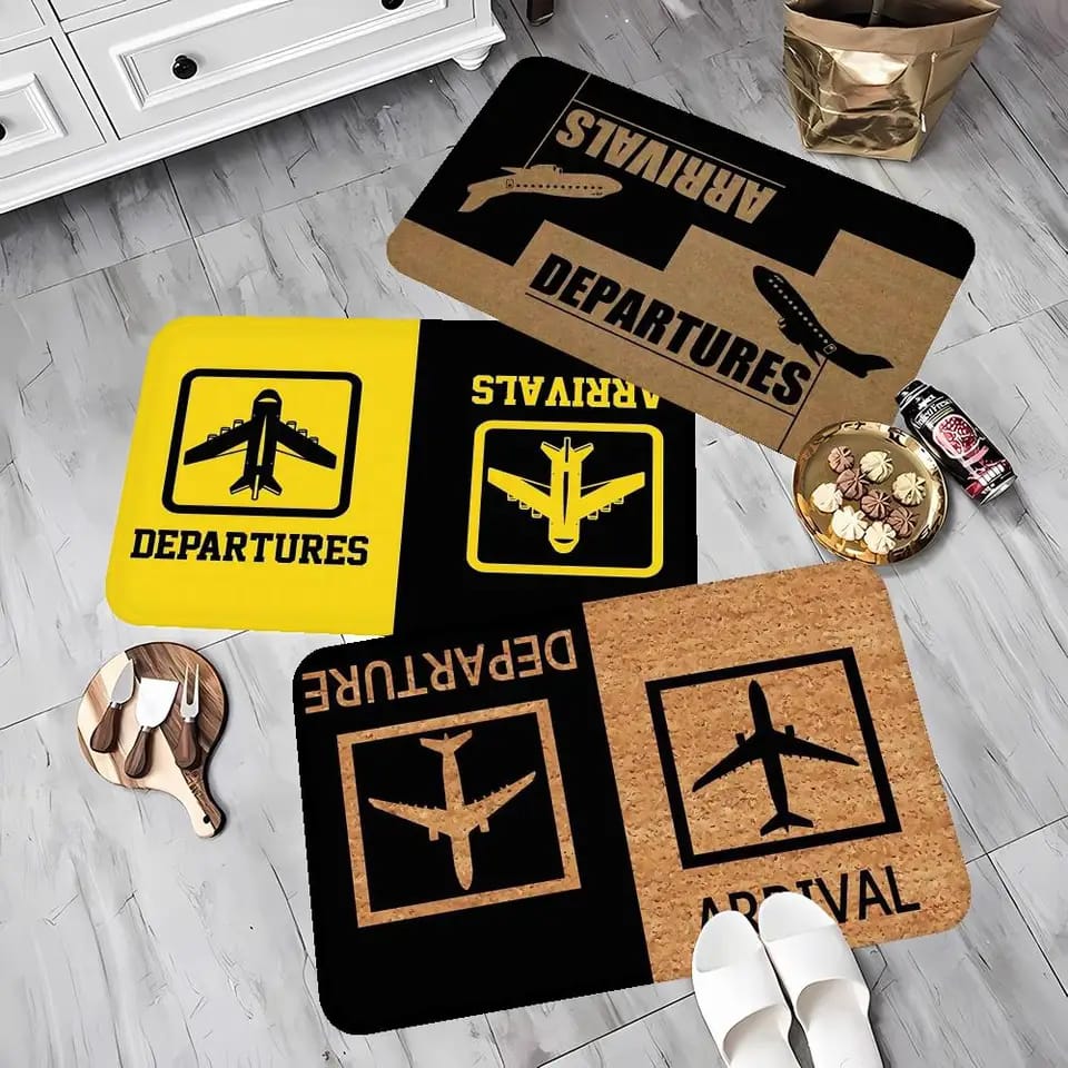 Anti-Slip Door Mat(312)-Arrival & Departure Door Mats Apricot