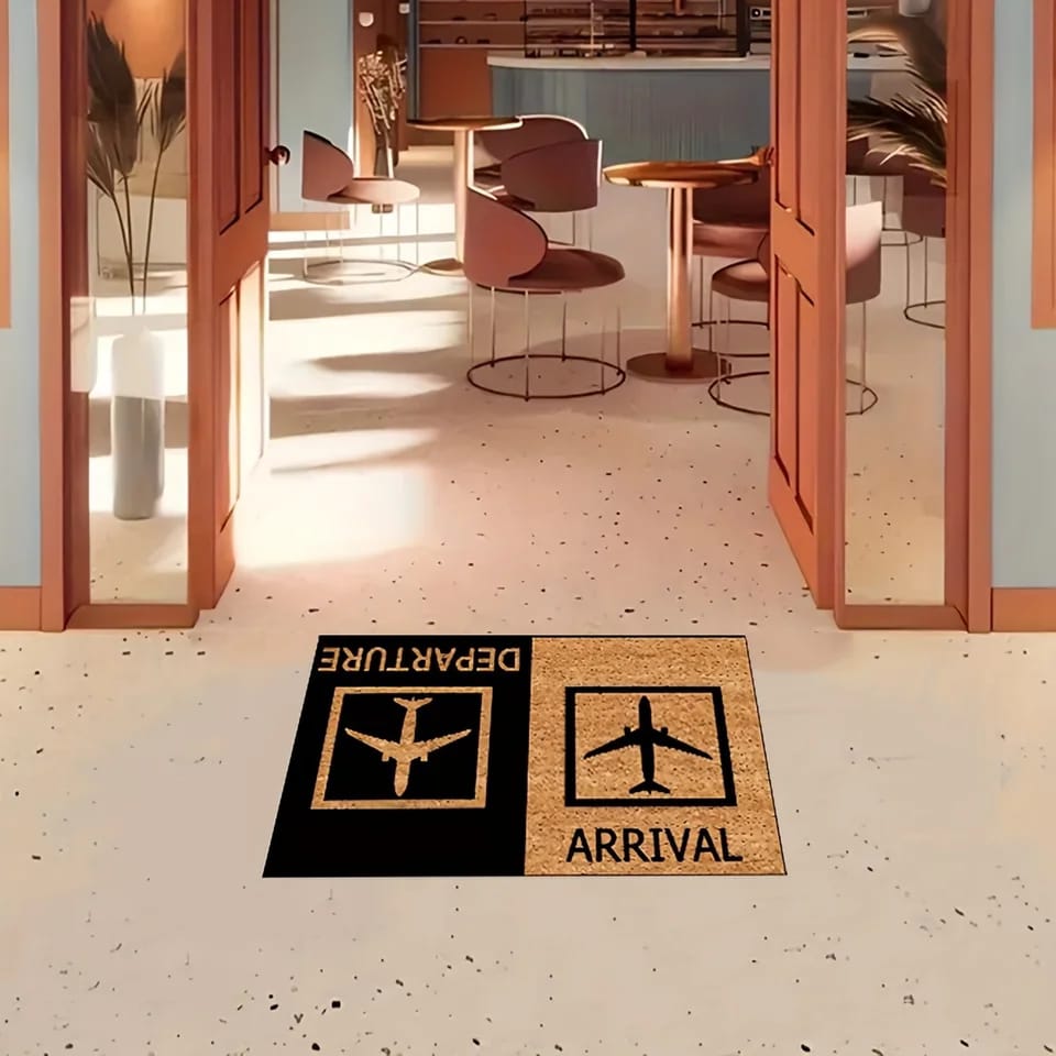 Anti-Slip Door Mat(312)-Arrival & Departure Door Mats Apricot