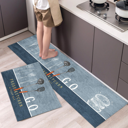 Anti slip Kitchen Floor Mat Set- Go Rugs Apricot