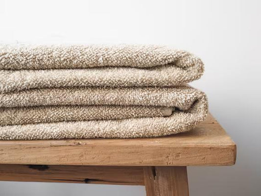 Bath Sheet 80*180 cm- Beige(1594) Bath Towels & Washcloths Apricot