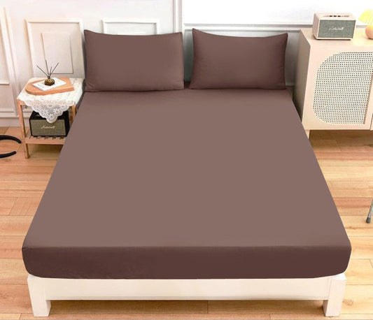Fitted Bed Sheet Dyed Brown Fitted Sheets Apricot