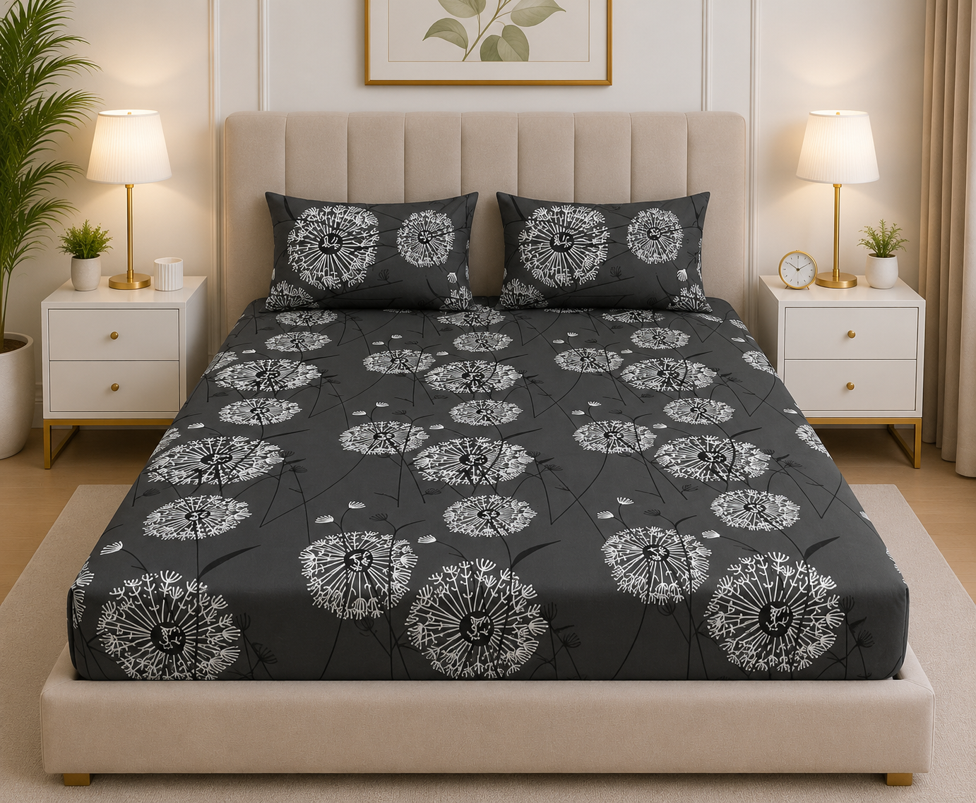 Fitted Bed Sheet- FT0063