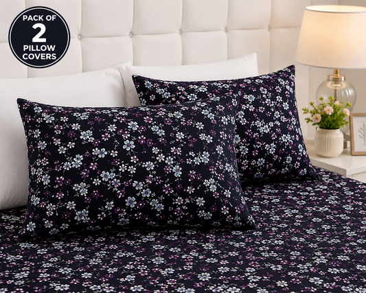 Printed Pillow Covers Pack of 2- PC0062 cushions Apricot