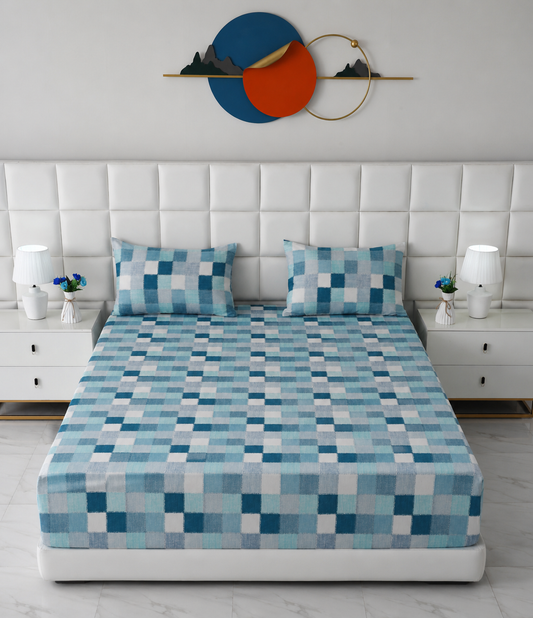 Fitted Bed Sheet- FT0043 Fitted Sheets Apricot