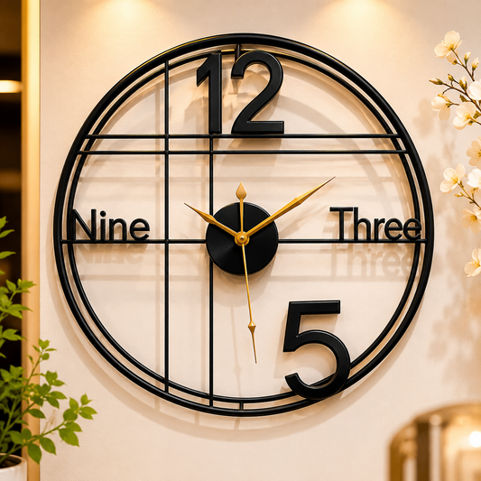 50cm Wall Clock-SA2405-207 Clock Apricot