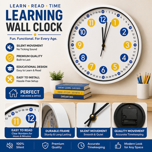 30CM Wall Clock- (SA2405-219) MULTI Clock Apricot