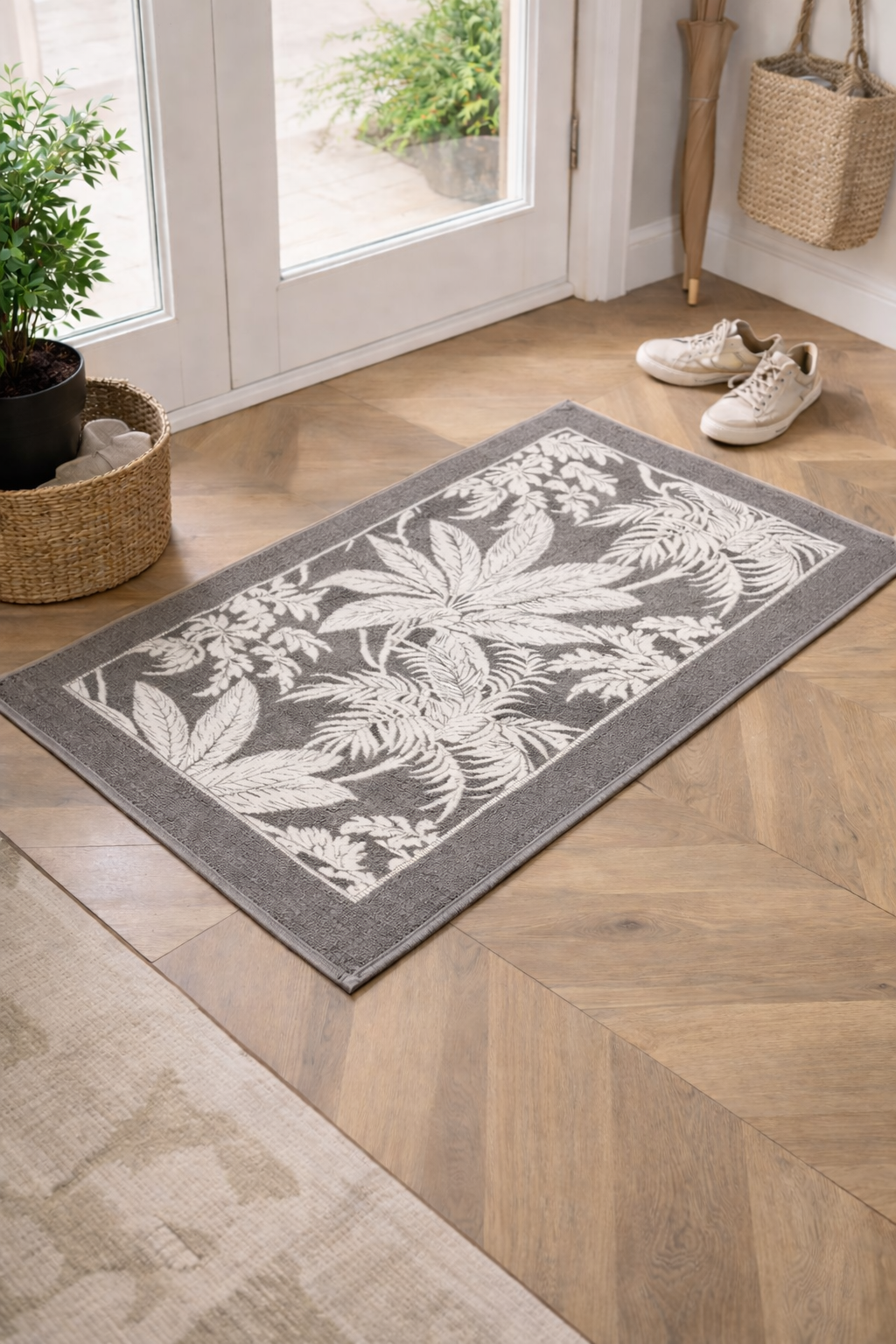 Anti-Slip Door Mat (SA2510-116)Grey Door Mats Apricot