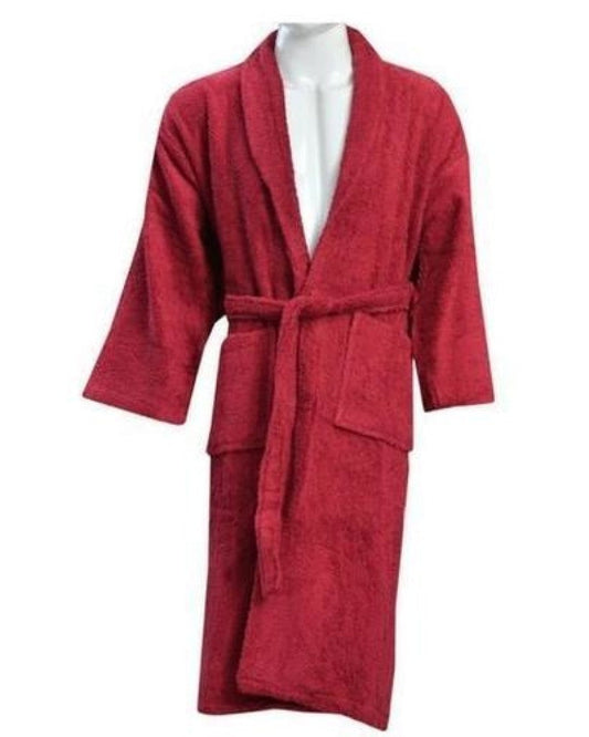 Cotton Bathrobe - Red Bath Linen Apricot Home