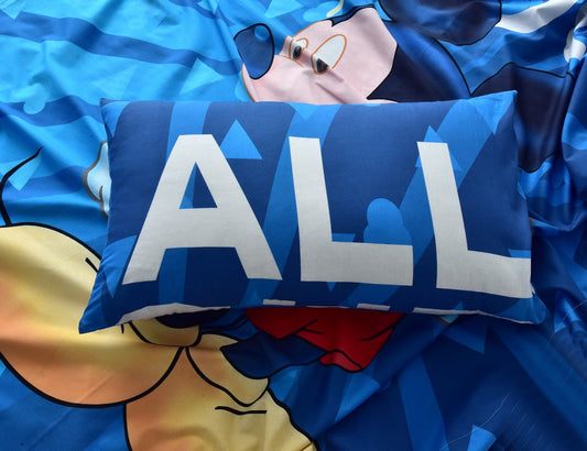 Digital Printed Junior Single Bed Sheet(4047)-SB043 kids Bed Sheet Apricot