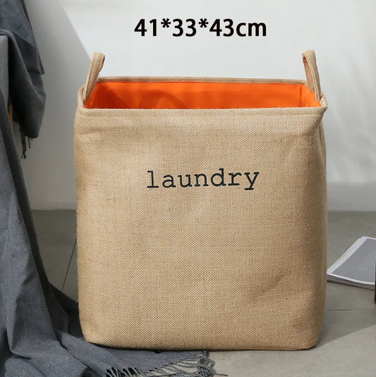 Eva Collapsible Laundry Basket-Beige Apricot