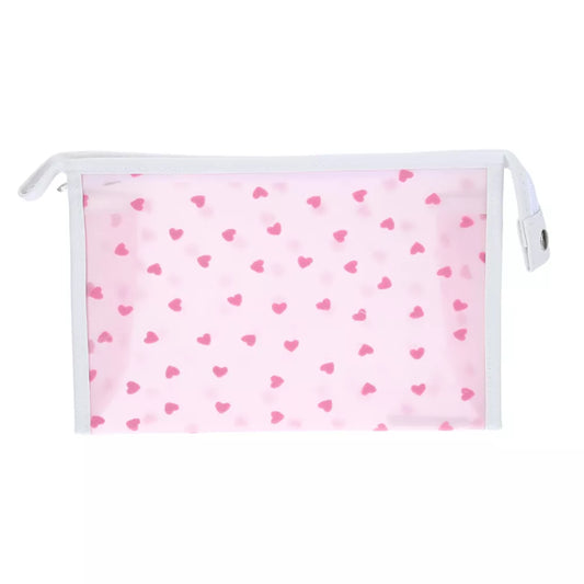 PU Waterproof Travel Cosmetic Bag Heart-SA2408-280(Lilac) Cosmetic Pouches Apricot