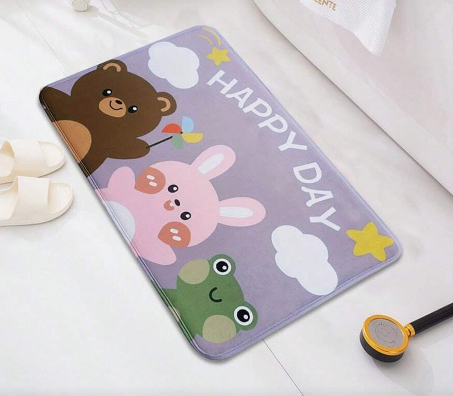 Kids Anti-Slip Door Mat (314)5408-Happy Day Door Mats Apricot