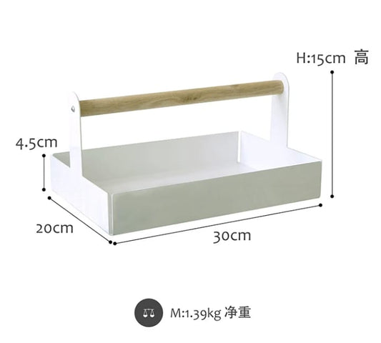 Metal storage rack(SA2405-61)-White Apricot