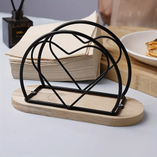 Metallic Napkins & Tissue Holder-14530Heart(SA2405-98) Tissue Box Apricot