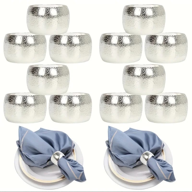 Napkin Holder Rings-Golden Rings Kitchen Apricot