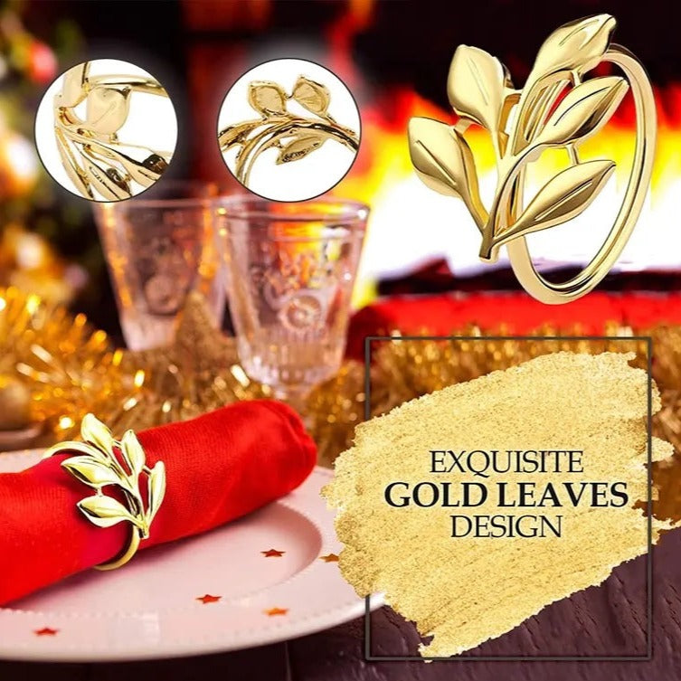 Napkin Holder Rings-Rowan Golden Kitchen Apricot
