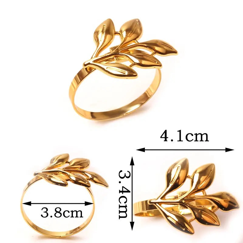 Napkin Holder Rings-Rowan Golden Kitchen Apricot