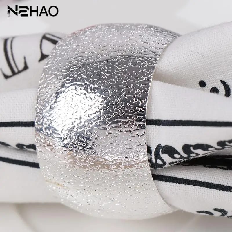 Napkin Holder Rings-Sliver Rings Kitchen Apricot