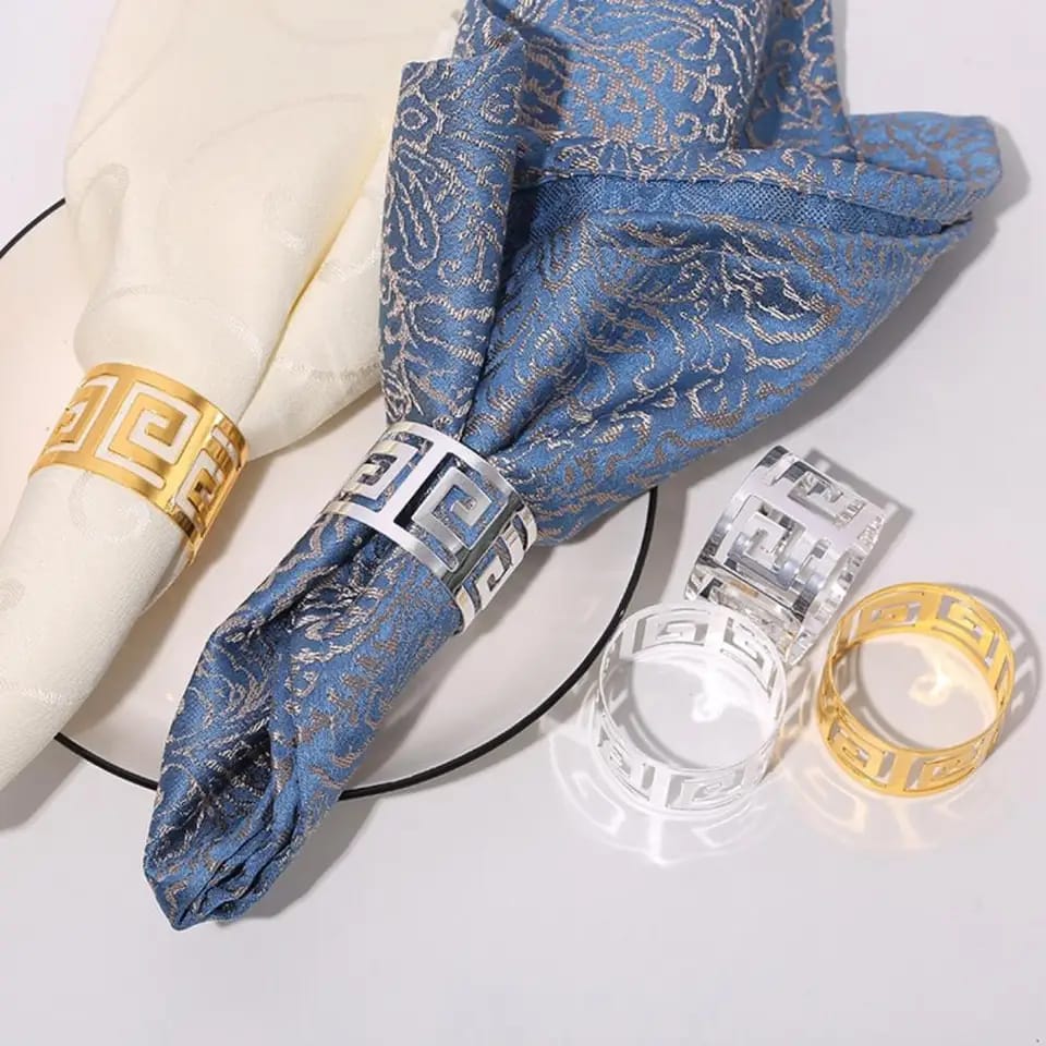 Napkin Holder Rings-Versace(Gold) Kitchen Apricot