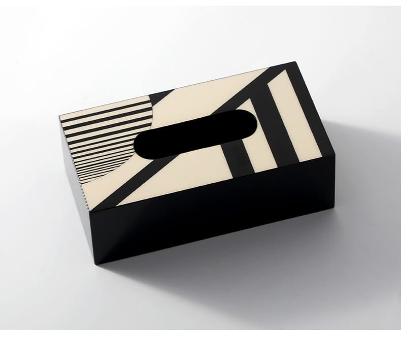 Nordic Style Wooden Tissue Box Tissue Box Apricot