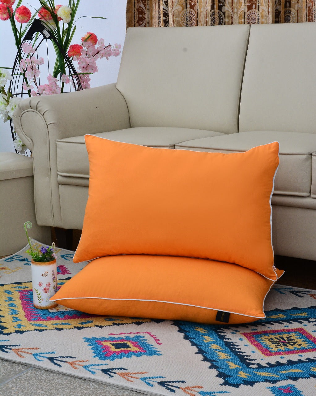 Matching Pillow Covers Extra-Pack of 2 FILLINGS The Apricot Linen